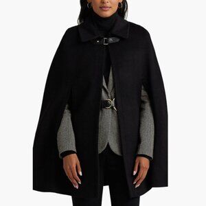 Lauren Ralph Lauren Wool Blend Cape, XS/S